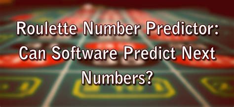 roulette number prediction software|Roulette Predictor online .